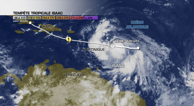 La tempête tropicale Isaac menace l’est des Caraïbes