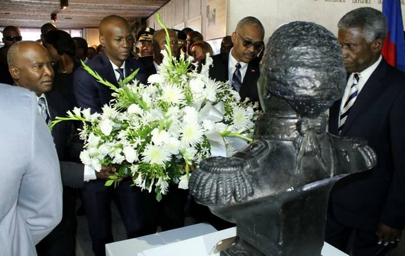 Jovenel Moise a commémoré le 214e anniversaire de la mort de Toussaint Louverture