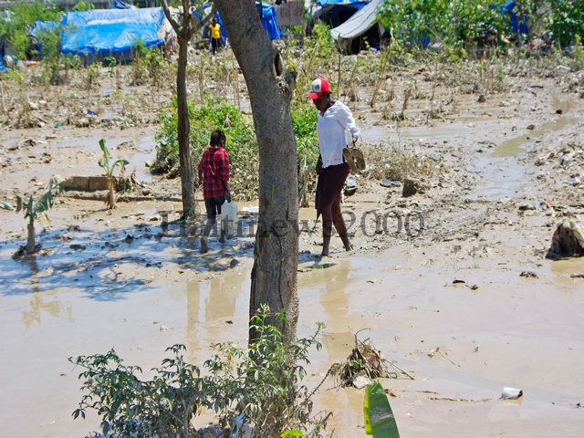 La pluie du dimanche soir a causé des dégâts dans certaines contrées de Port-au-Prince