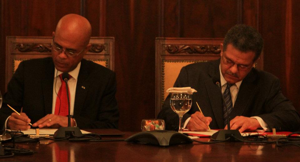 Signature d’un Protocole d’Accord entre Haïti et La République Dominicaine