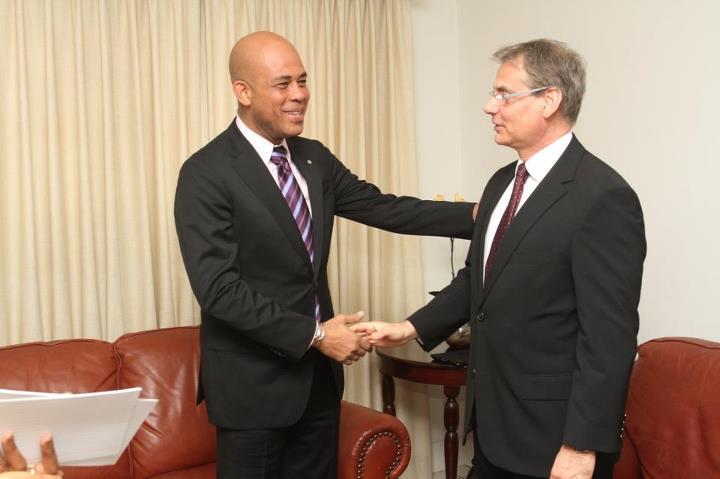 Michel Martelly a reçu les lettres de créance des ambassadeurs du Brésil et du Panama