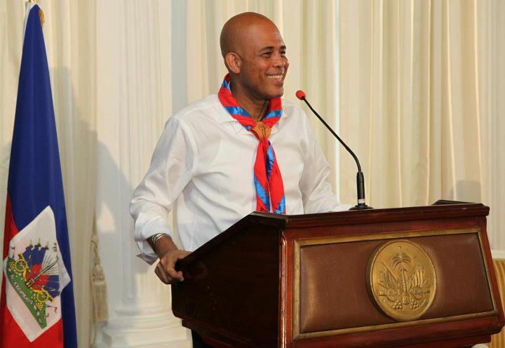 Michel Martelly prend charge en tant que président d’honneur des Scouts d’Haïti