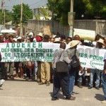 Des normaliens haïtiens réclament leur arriéré de salaire