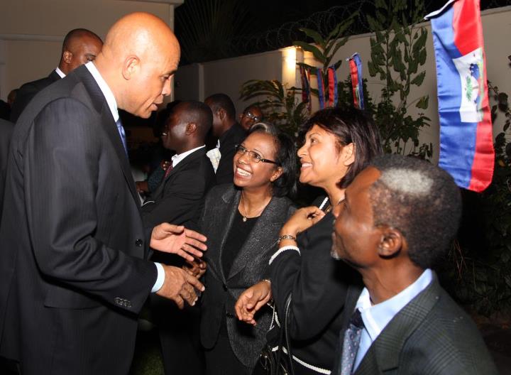 Michel Martelly rencontre la communauté haïtienne de la RDC