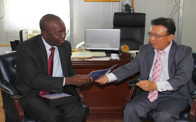 Wilson Laleau a rencontré l’ambassadeur de la Corée du Sud en Haïti autour d’une visite de prospection d’entrepreneurs sud coréens