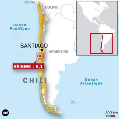 Deux séismes de magnitude 7 secouent le Nord du Chili