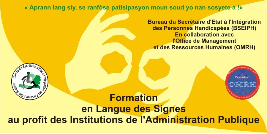 Formation en langues des signes pour les cadres de l’administration publique