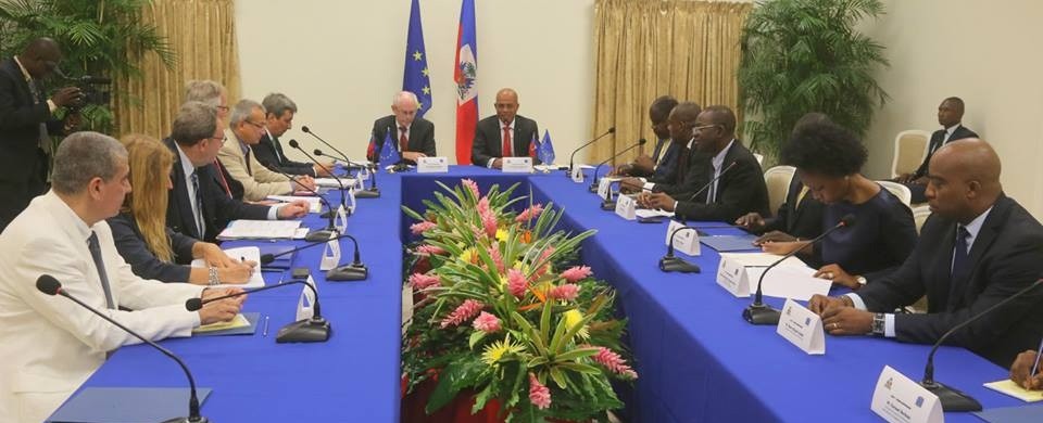 Martelly salue la mission de la Délégation de l’Union Européenne, à l’occasion de l’inauguration de ses nouveaux locaux en Haïti