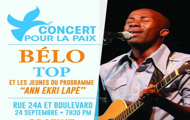 BelO en concert gratuit au Cap-Haïtien dans le cadre de la Semaine de la Paix