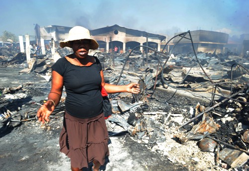 Incendie au marché Hyppolite, les victimes invitent les artistes à passer à l’action