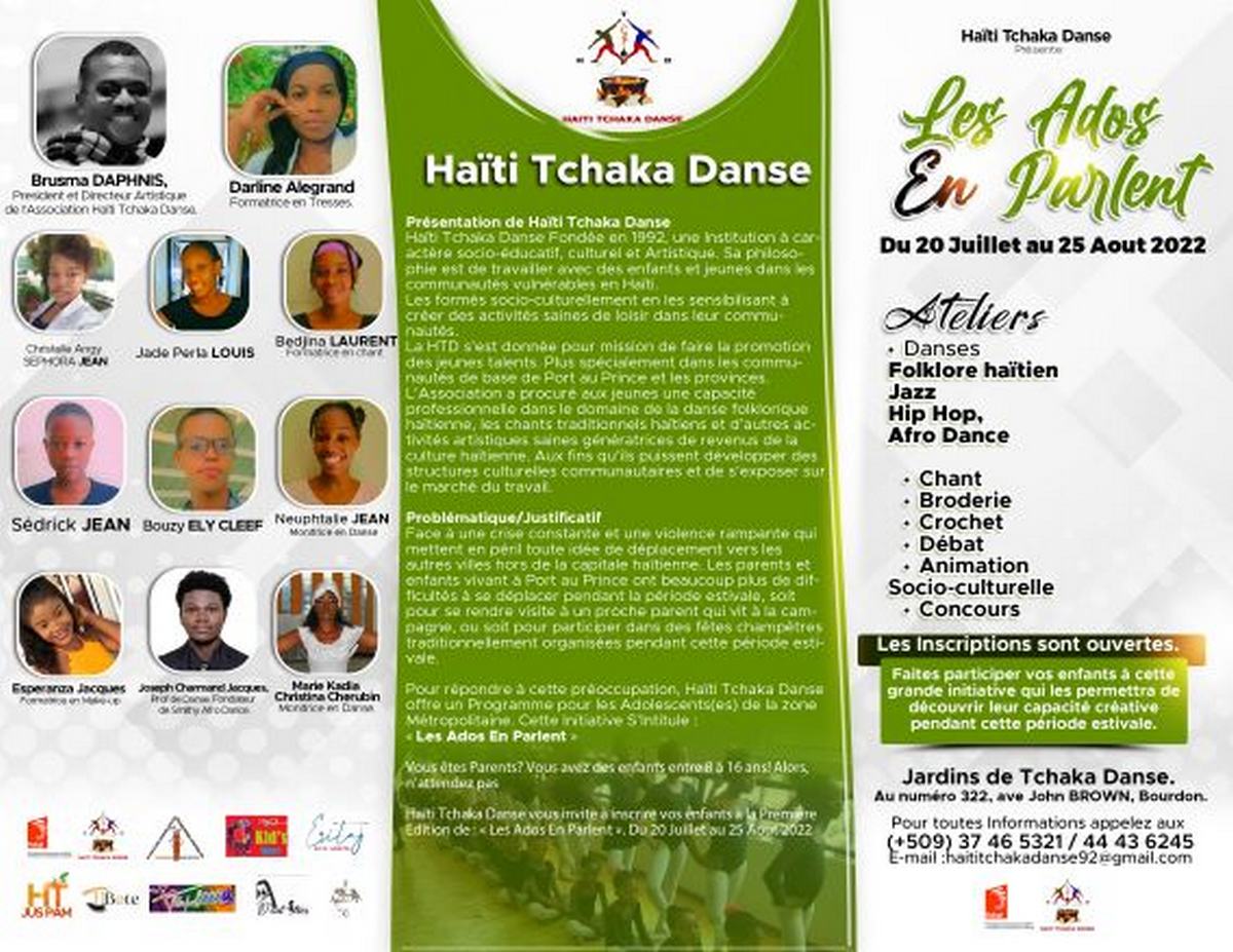 L’Association Haiti Tchaka Danse lance son programme d’été 2022