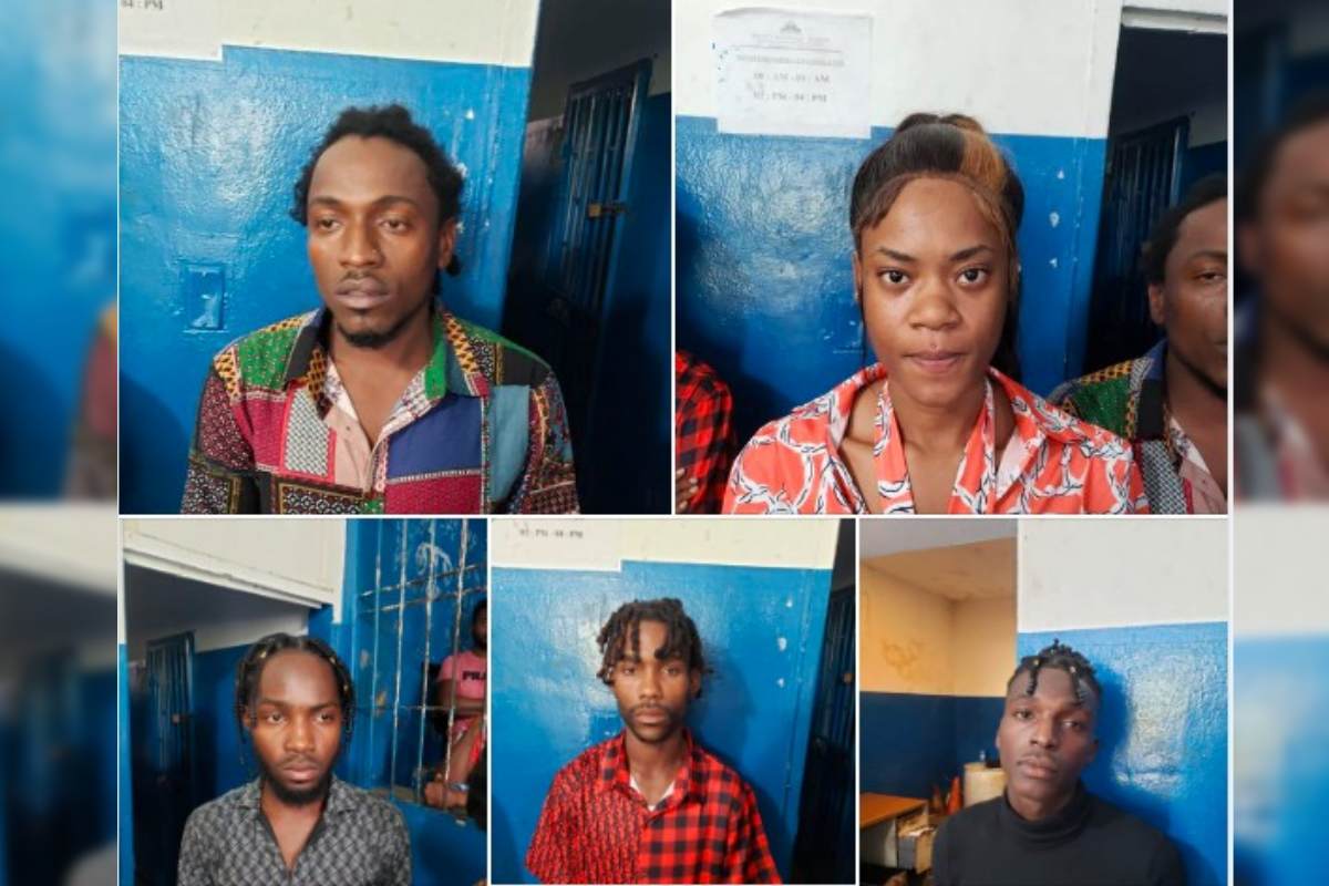 5 membres du gang 2-5-7 de Morne Lazarre arrêtés par la police
