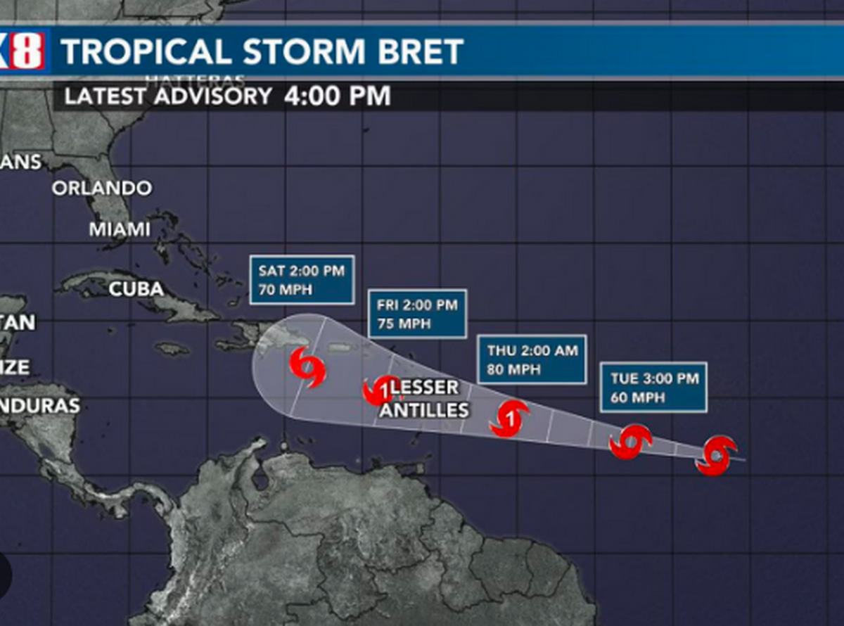BRET pourrait affecter Haïti au cours du week-end